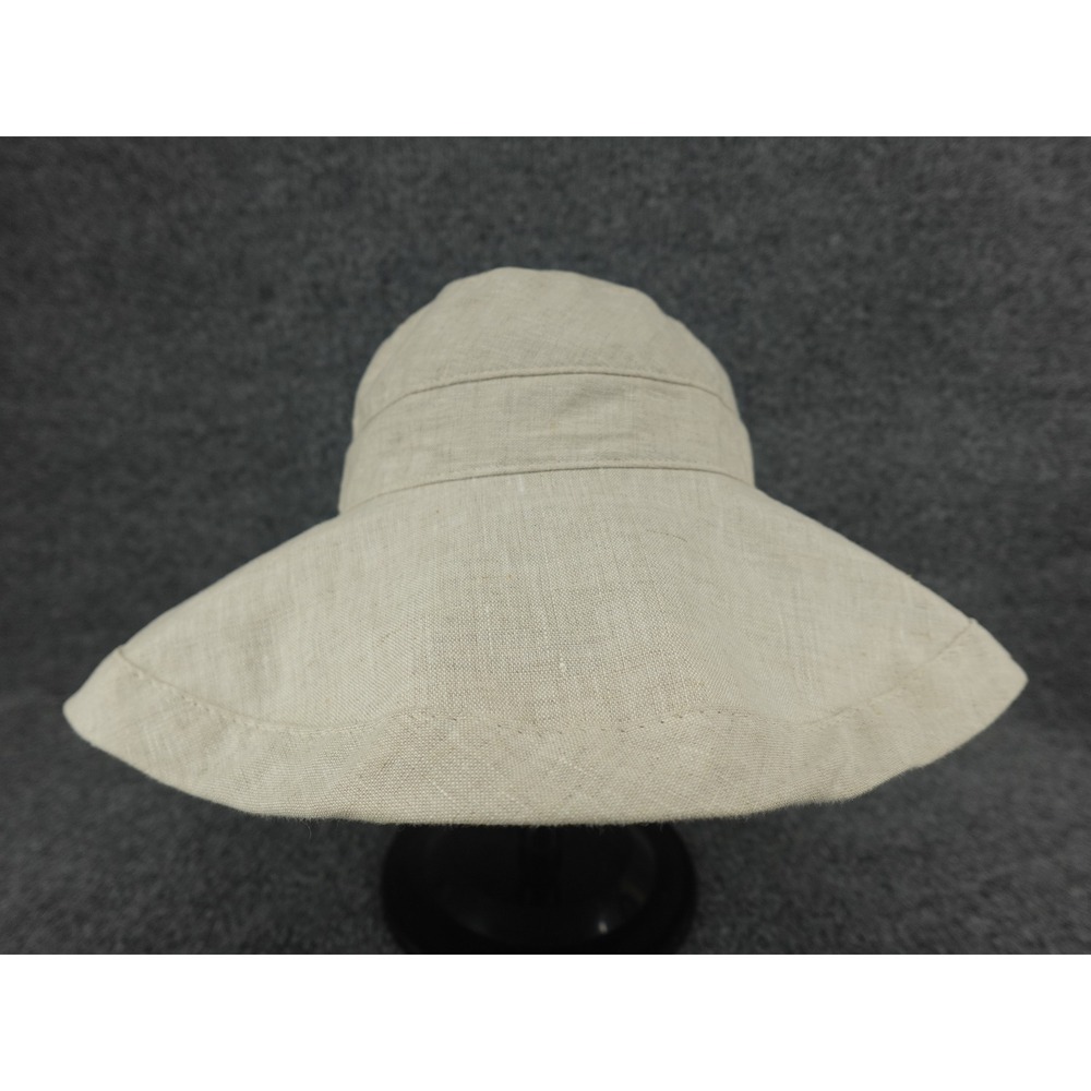 Helen‎ Kaminski Sun Hat Womens OS Oatmeal Excellent Wide Brim Linen Floppy